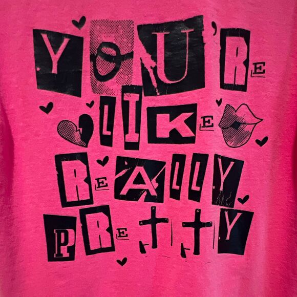 Comfort Colors Other - Comfort Colors Adults M Pink Cotton Jersey Crew Neck Graphic T-Shirt Mean Girls